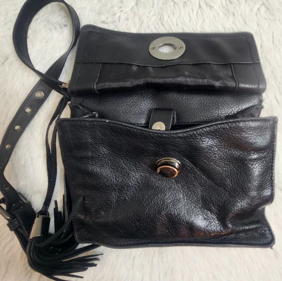 CLEMENTS RIBEIRO Black Leather Crossbody - Picture 11 of 13